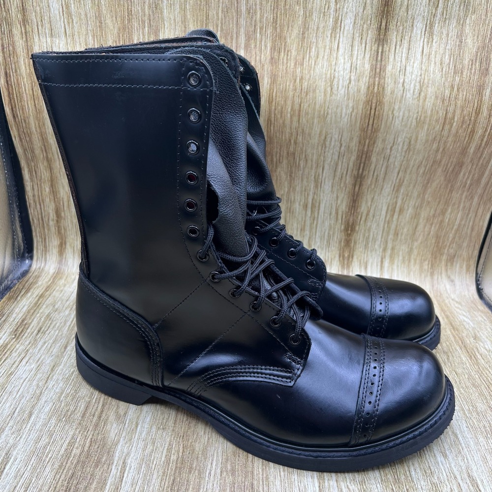 Corcoran 975 Jump Boots Men's Size 14 E Black Leather Cap Toe Military Combat